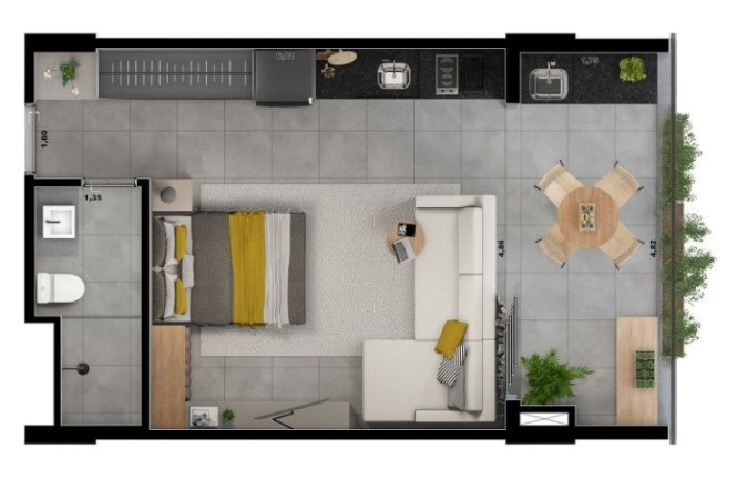 Imagem Studio com 1 Quarto à Venda, 42 m² em Jardim Anália Franco - São Paulo Imagem Studio com 1 Quarto à Venda, 42 m² em Jardim Anália Franco - São Paulo
