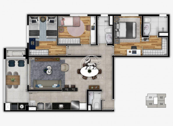 Apartamento com 3 Quartos à Venda, 92 m² em Centro - Itapetininga