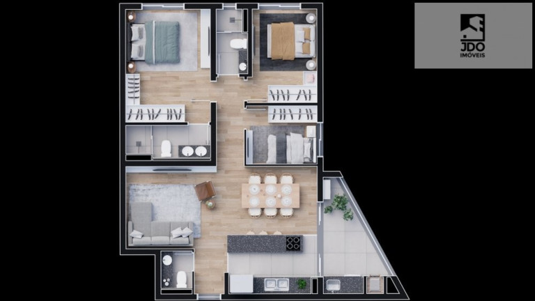 Imagem Apartamento com 3 Quartos à Venda, 89 m² em Boa Vista - Curitiba Imagem Apartamento com 3 Quartos à Venda, 89 m² em Boa Vista - Curitiba