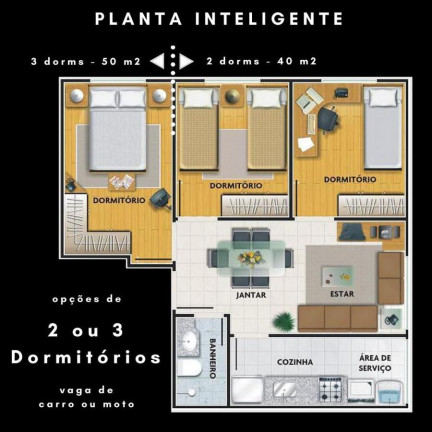 Imagem Apartamento com 3 Quartos à Venda, 62 m² em Vila Nova Aparecida - Mogi Das Cruzes