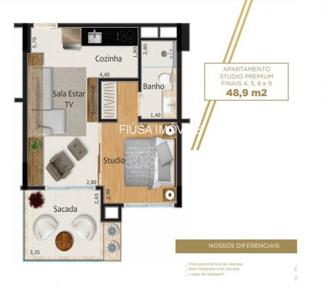 Imagem Apartamento com 1 Quarto à Venda, 48 m² em Zona Rural - Rifaina Imagem Apartamento com 1 Quarto à Venda, 48 m² em Zona Rural - Rifaina