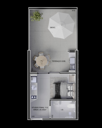 Imagem Imóvel com 1 Quarto à Venda, 25 m² em Boa Vista - Curitiba Imagem Imóvel com 1 Quarto à Venda, 25 m² em Boa Vista - Curitiba
