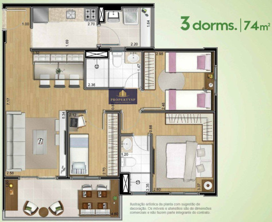 Imagem Apartamento com 3 Quartos à Venda, 74 m² em Vila Pompéia - São Paulo Imagem Apartamento com 3 Quartos à Venda, 74 m² em Vila Pompéia - São Paulo