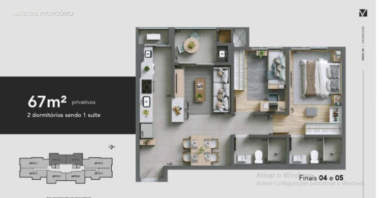 Imagem Apartamento com 3 Quartos à Venda, 92 m² em Ecoville - Curitiba
