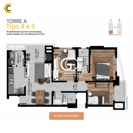 Imagem Apartamento com 4 Quartos à Venda, 101 m² em Michel - Criciúma Imagem Apartamento com 4 Quartos à Venda, 101 m² em Michel - Criciúma