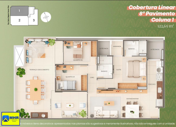 Imagem Imóvel com 4 Quartos à Venda, 126 m² em Jardim Camburi - Vitória Imagem Imóvel com 4 Quartos à Venda, 126 m² em Jardim Camburi - Vitória