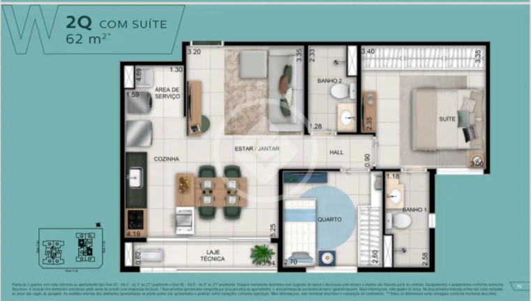 Imagem Apartamento com 2 Quartos à Venda, 62 m² em Setor Bueno - Goiânia Imagem Apartamento com 2 Quartos à Venda, 62 m² em Setor Bueno - Goiânia