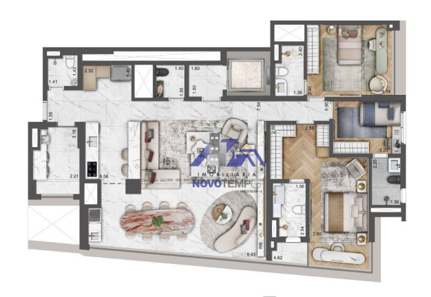 Imagem Apartamento com 4 Quartos à Venda, 162 m² em Brooklin - São Paulo Imagem Apartamento com 4 Quartos à Venda, 162 m² em Brooklin - São Paulo