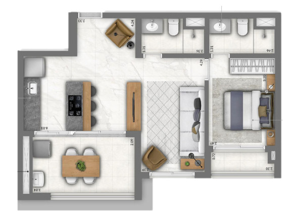Imagem Imóvel com 2 Quartos à Venda, 138 m² em Vila Clementino - São Paulo