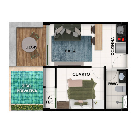 Imagem Apartamento com 1 Quarto à Venda, 23 m² em Centro, Porto De Galinhas - Ipojuca Imagem Apartamento com 1 Quarto à Venda, 23 m² em Centro, Porto De Galinhas - Ipojuca