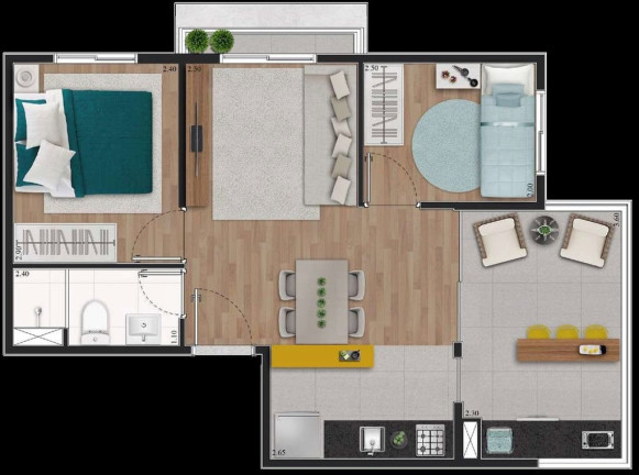 Imagem Apartamento com 2 Quartos à Venda, 46 m² em Vila Santa Catarina - São Paulo Imagem Apartamento com 2 Quartos à Venda, 46 m² em Vila Santa Catarina - São Paulo