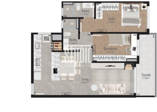 Imagem Apartamento com 2 Quartos à Venda, 88 m² em Centro - Carlos Barbosa Imagem Apartamento com 2 Quartos à Venda, 88 m² em Centro - Carlos Barbosa