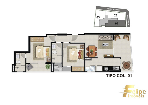 Imagem Imóvel com 2 Quartos à Venda, 67 m² em Praia Do Morro - Guarapari