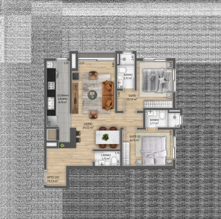 Imagem Apartamento com 2 Quartos à Venda, 74 m² em Centro - Gramado