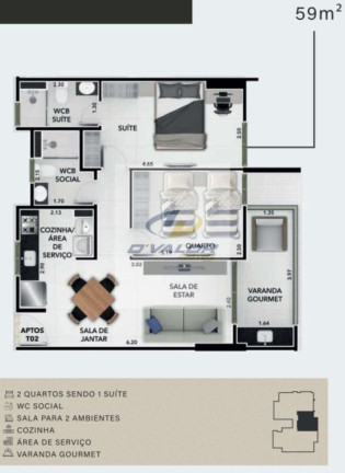 Imagem Apartamento com 3 Quartos à Venda, 80 m² em Bessa - João Pessoa Imagem Apartamento com 3 Quartos à Venda, 80 m² em Bessa - João Pessoa