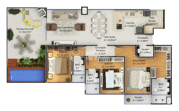 Imagem Cobertura com 3 Quartos à Venda, 139 m² em Ressacada - Itajaí Imagem Cobertura com 3 Quartos à Venda, 139 m² em Ressacada - Itajaí