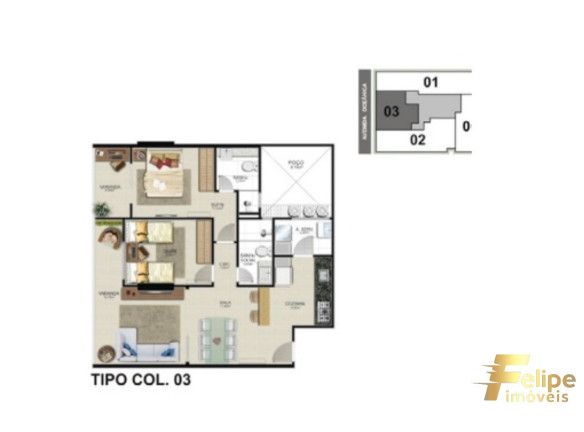 Imagem Imóvel com 2 Quartos à Venda, 82 m² em Praia Do Morro - Guarapari