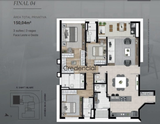 Imagem Apartamento com 3 Quartos à Venda, 150 m² em Seminário - Curitiba