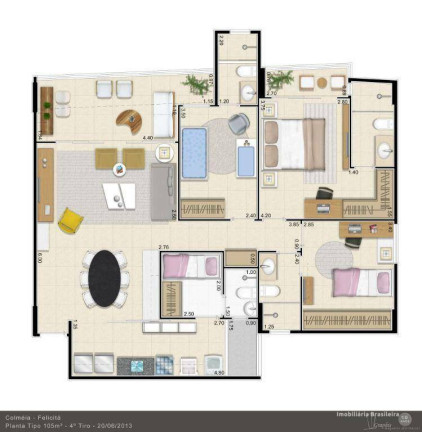 Imagem Apartamento com 3 Quartos à Venda, 105 m² em Cambeba - Fortaleza