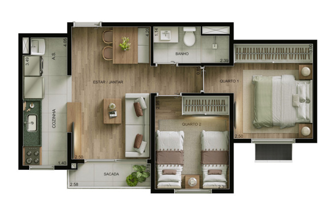 Imagem Apartamento com 2 Quartos à Venda, 43 m² em Goiânia 2 - Goiânia Imagem Apartamento com 2 Quartos à Venda, 43 m² em Goiânia 2 - Goiânia