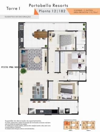 Imagem Imóvel com 3 Quartos à Venda, 113 m² em Centro Imagem Imóvel com 3 Quartos à Venda, 113 m² em Centro