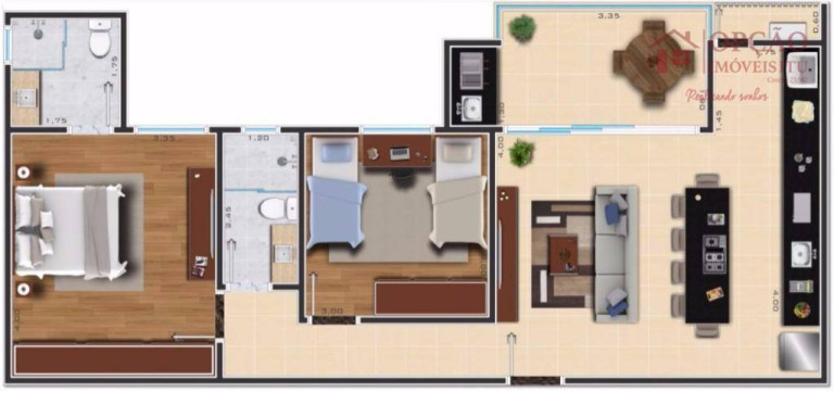 Imagem Apartamento com 2 Quartos à Venda, 74 m² em Jardim Nair Maria - Salto Imagem Apartamento com 2 Quartos à Venda, 74 m² em Jardim Nair Maria - Salto