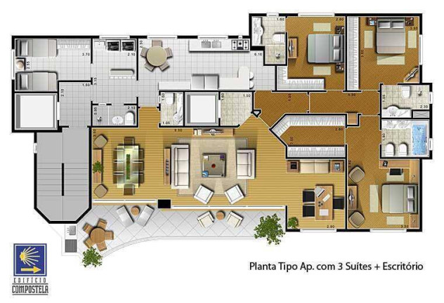 Imagem Apartamento com 3 Quartos à Venda, 189 m² em Santo Amaro - São Paulo