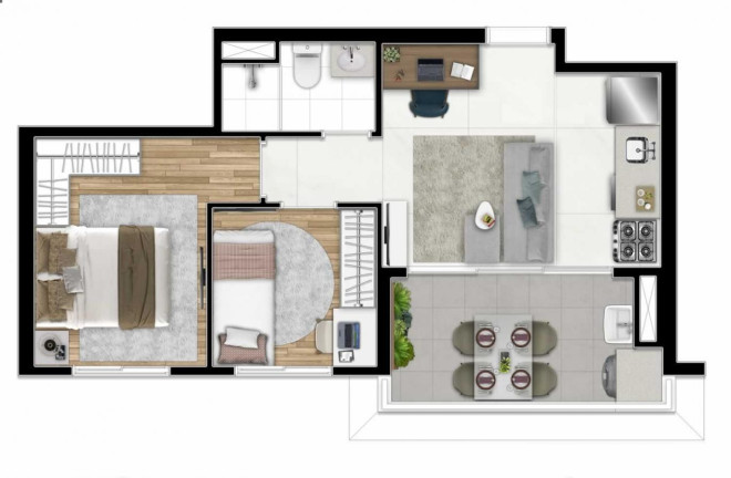 Imagem Imóvel com 2 Quartos à Venda, 49 m² em Barra Funda - São Paulo Imagem Imóvel com 2 Quartos à Venda, 49 m² em Barra Funda - São Paulo