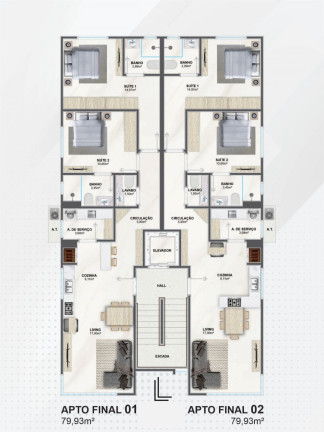 Imagem Apartamento com 2 Quartos à Venda, 80 m² em Areias - Camboriú Imagem Apartamento com 2 Quartos à Venda, 80 m² em Areias - Camboriú