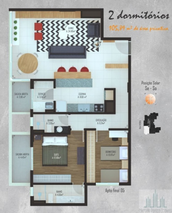 Imagem Apartamento com 2 Quartos à Venda, 114 m² em Cidade Alta - Bento Gonçalves Imagem Apartamento com 2 Quartos à Venda, 114 m² em Cidade Alta - Bento Gonçalves
