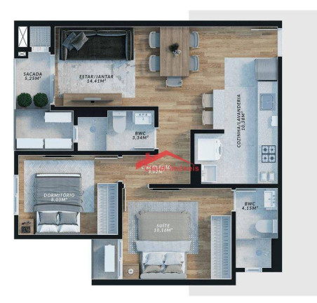 Imagem Apartamento com 2 Quartos à Venda, 57 m² em Anita Garibaldi - Joinville Imagem Apartamento com 2 Quartos à Venda, 57 m² em Anita Garibaldi - Joinville