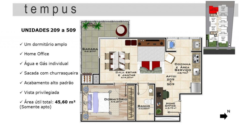 Imagem Apartamento com 1 Quarto à Venda, 36 m² em Camobi - Santa Maria Imagem Apartamento com 1 Quarto à Venda, 36 m² em Camobi - Santa Maria