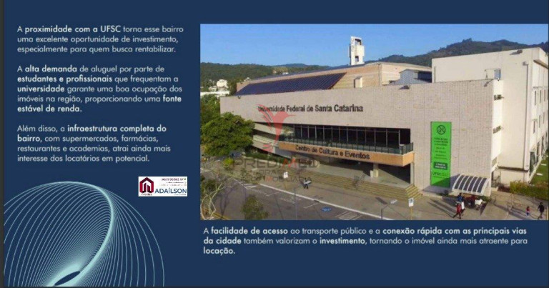 Imagem Imóvel com 1 Quarto à Venda, 23 m² em Trindade - Florianópolis Imagem Imóvel com 1 Quarto à Venda, 23 m² em Trindade - Florianópolis