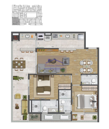 Apartamento com 2 Quartos à Venda, 70 m² em Itaguá - Ubatuba