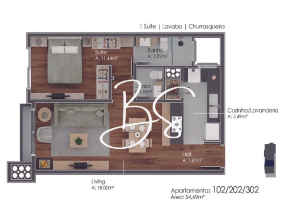 Imagem Apartamento com 2 Quartos à Venda, 90 m² em Avenida Central - Gramado Imagem Apartamento com 2 Quartos à Venda, 90 m² em Avenida Central - Gramado