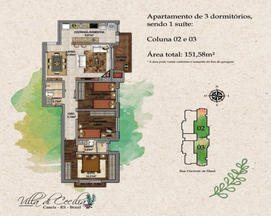 Imagem Imóvel com 2 Quartos à Venda, 78 m² em Centro - Canela Imagem Imóvel com 2 Quartos à Venda, 78 m² em Centro - Canela