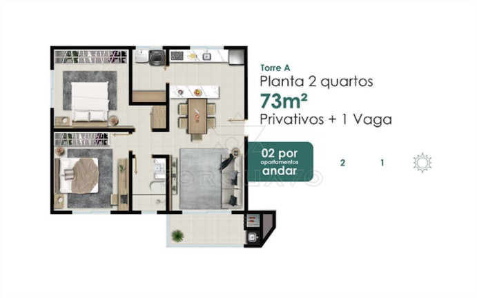Imagem Apartamento com 2 Quartos à Venda, 73 m² em Praia De Armação Do Itapocorói - Penha Imagem Apartamento com 2 Quartos à Venda, 73 m² em Praia De Armação Do Itapocorói - Penha