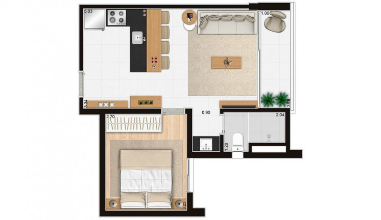 Imagem Apartamento com 1 Quarto à Venda, 40 m² em Perdizes - São Paulo Imagem Apartamento com 1 Quarto à Venda, 40 m² em Perdizes - São Paulo