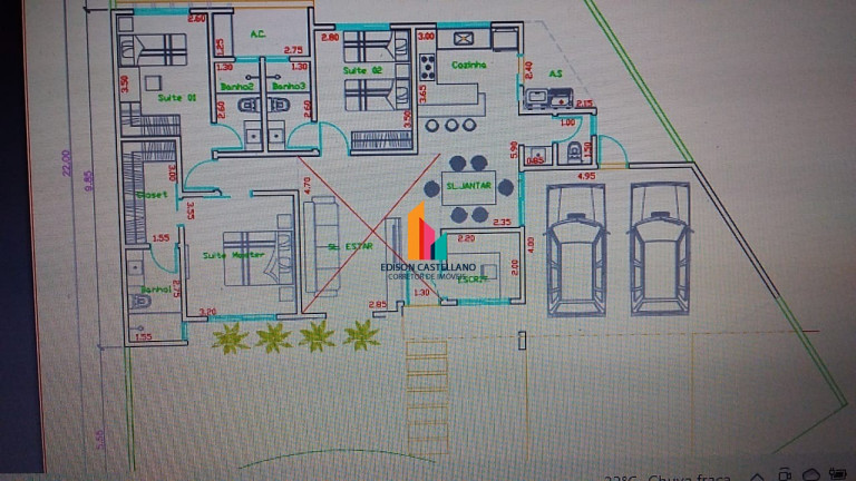 Imagem Casa com 3 Quartos à Venda, 144 m² em Jardim Carolina - Jundiaí