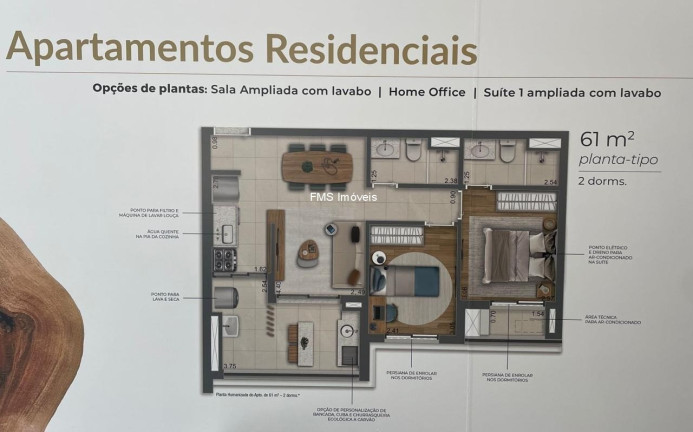 Imagem Imóvel com 2 Quartos à Venda, 61 m² em Santo Amaro - São Paulo Imagem Imóvel com 2 Quartos à Venda, 61 m² em Santo Amaro - São Paulo