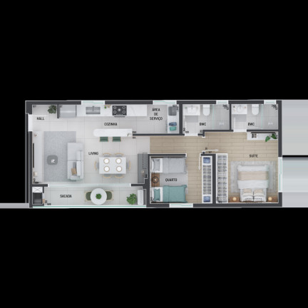 Imagem Apartamento com 2 Quartos à Venda, 156 m² em Portão - Curitiba
