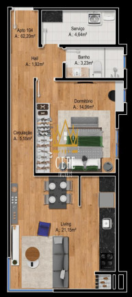 Imagem Imóvel com 2 Quartos à Venda, 67 m² em Floresta - Gramado Imagem Imóvel com 2 Quartos à Venda, 67 m² em Floresta - Gramado