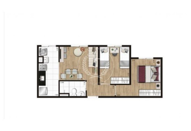 Imagem Apartamento com 2 Quartos à Venda, 41 m² em Jardim Santo Antônio - São Paulo