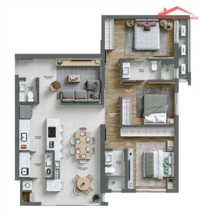 Imagem Apartamento com 3 Quartos à Venda, 116 m² em Centro - Joinville Imagem Apartamento com 3 Quartos à Venda, 116 m² em Centro - Joinville