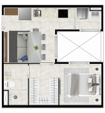 Imagem Apartamento com 1 Quarto à Venda, 25 m² em Vila Sônia - São Paulo