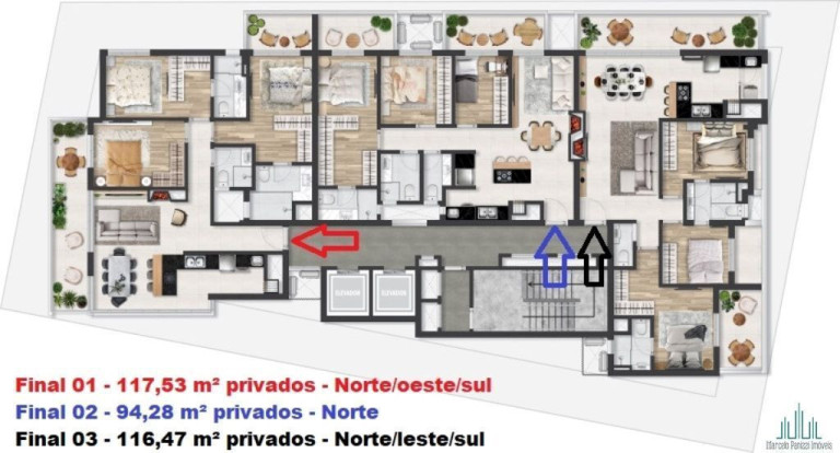 Imagem Apartamento com 3 Quartos à Venda, 94 m² em São Bento - Bento Gonçalves Imagem Apartamento com 3 Quartos à Venda, 94 m² em São Bento - Bento Gonçalves