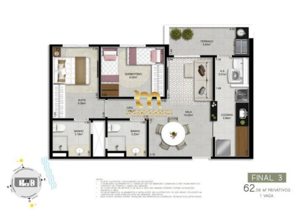 Imagem Apartamento com 2 Quartos à Venda, 62 m² em Canto Do Forte - Praia Grande Imagem Apartamento com 2 Quartos à Venda, 62 m² em Canto Do Forte - Praia Grande