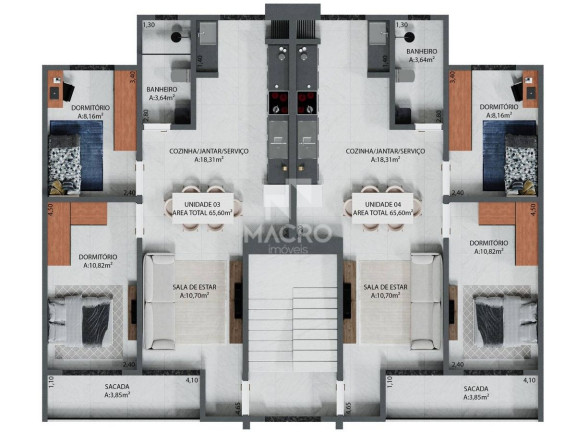 Imagem Apartamento com 2 Quartos à Venda, 65 m² em Três Rios Do Sul - Jaraguá Do Sul Imagem Apartamento com 2 Quartos à Venda, 65 m² em Três Rios Do Sul - Jaraguá Do Sul