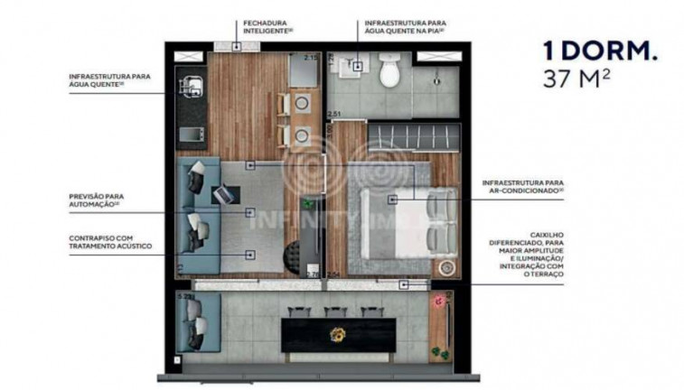 Imagem Apartamento com 1 Quarto à Venda, 37 m² em Pinheiros - São Paulo Imagem Apartamento com 1 Quarto à Venda, 37 m² em Pinheiros - São Paulo