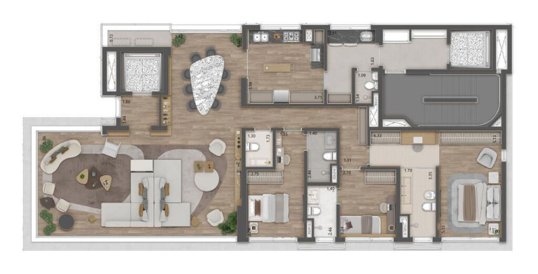 Imagem Apartamento com 3 Quartos à Venda, 185 m² em Cerqueira César - São Paulo